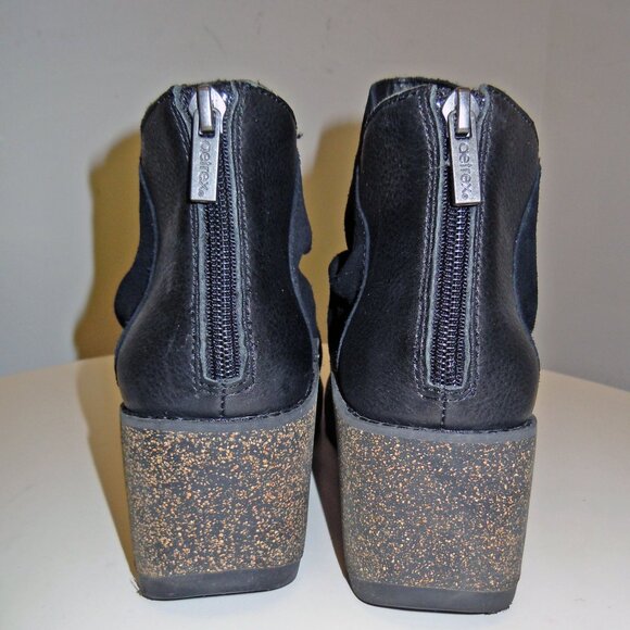 Aetrex Kara Ankle Wedge Boot Black, Size 38 - Picture 7 of 8